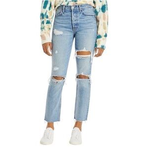 GRLFRND Karolina Cotton Ripped Straight Jeans size 25 in A Little More Love